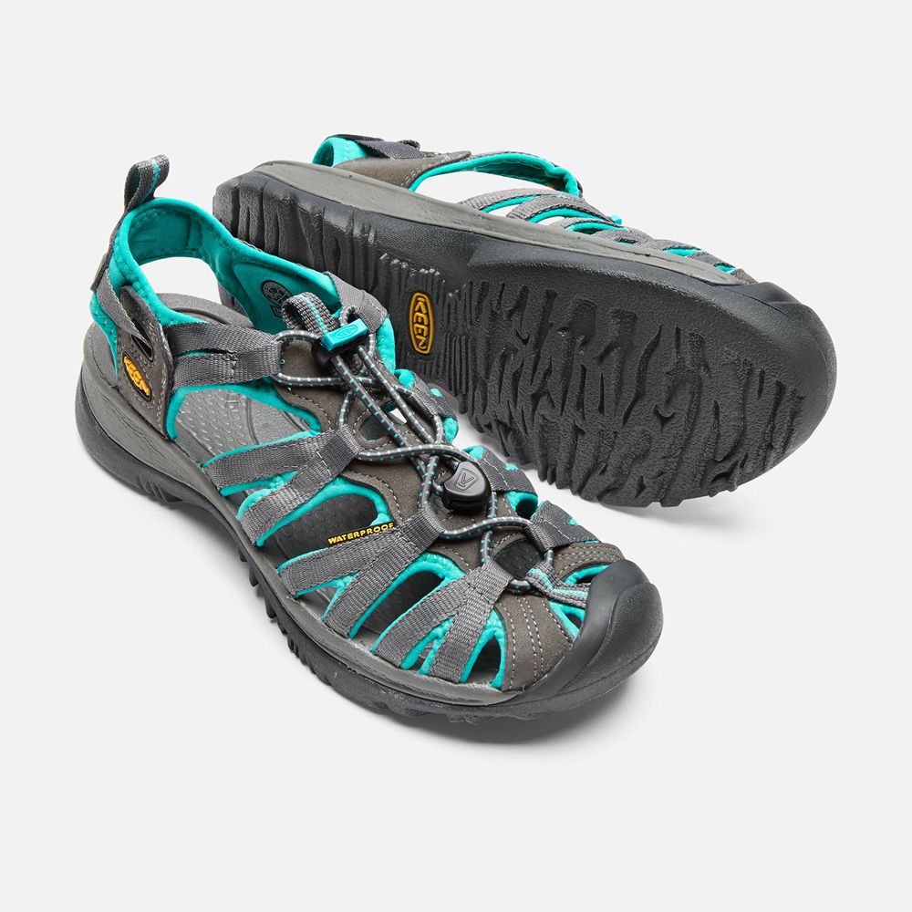 Sandalias Trekking Keen Mexico Grises Oscuro - Mujer Whisper - OS5260937